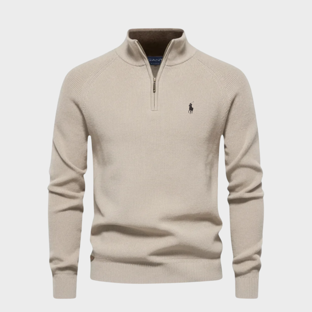 Maglione a mezza zip R&L Premium