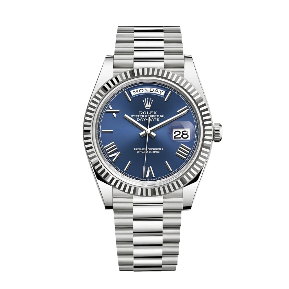 RLX Day-Date 228239-0002 with a Blue Dial